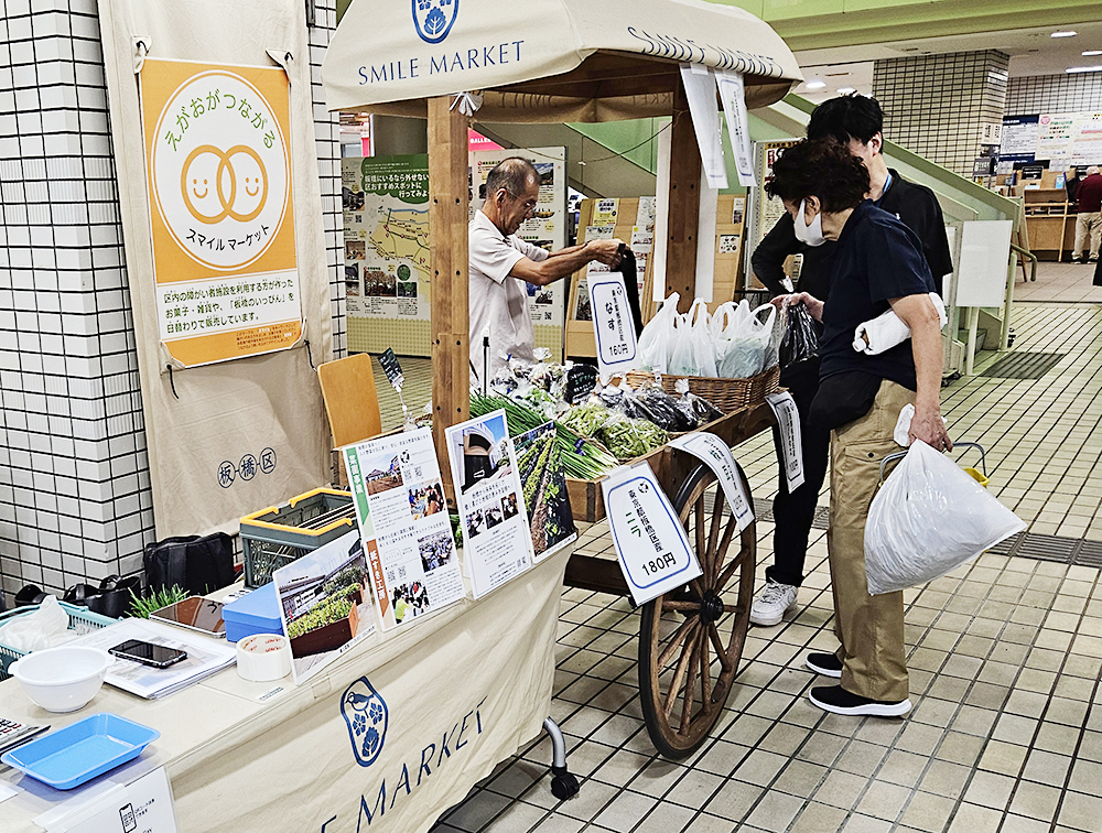スーパへの野菜の納入